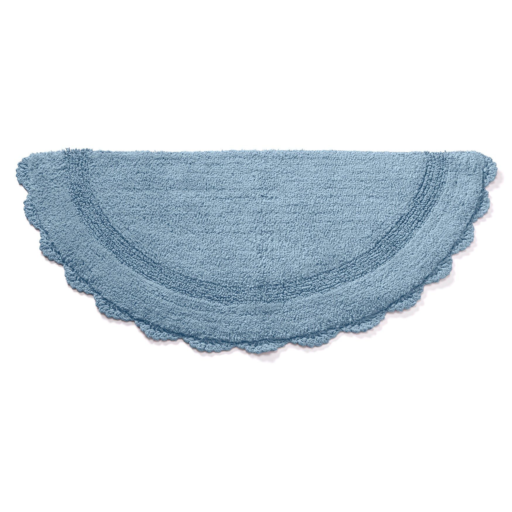 Half Round Crochet Bath Mat 