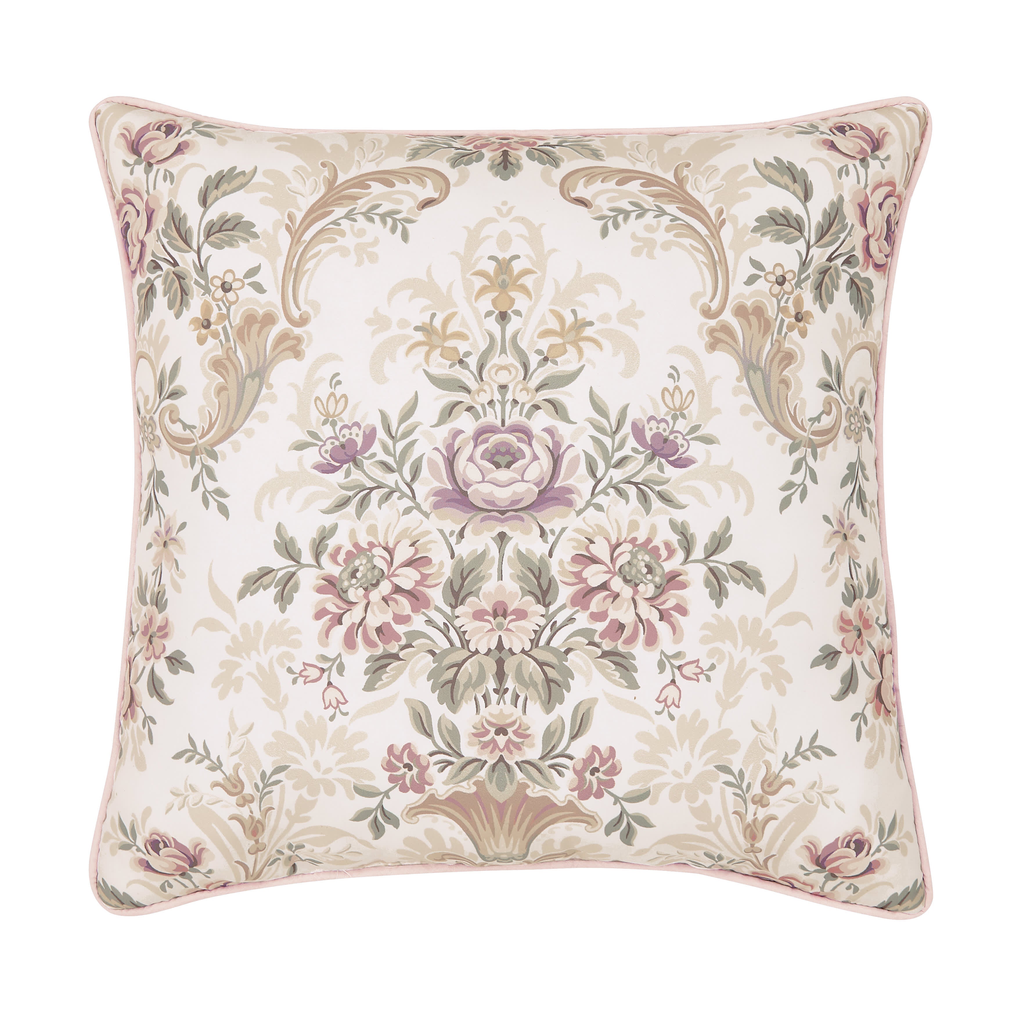 Avant Garden 18 Inch Square Decorative Throw Pillow, BLUSH, hi-res image number null