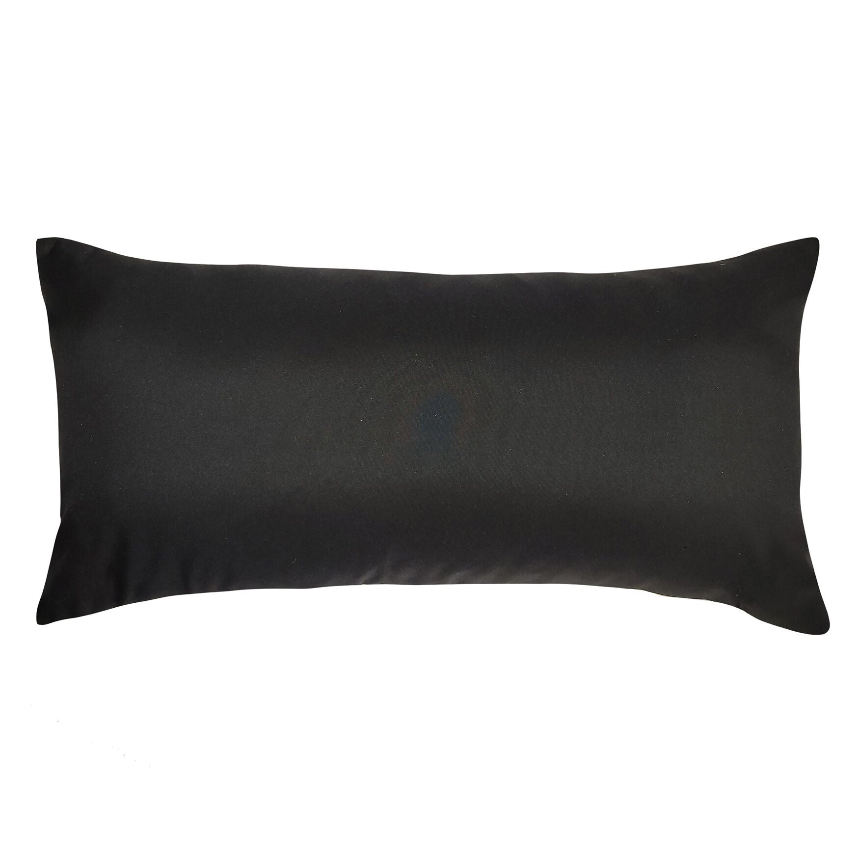 Indoor/Outdoor Embroidered Tile Oblong Decorative Throw Pillow 15X30, Black/White, , alternate image number 1