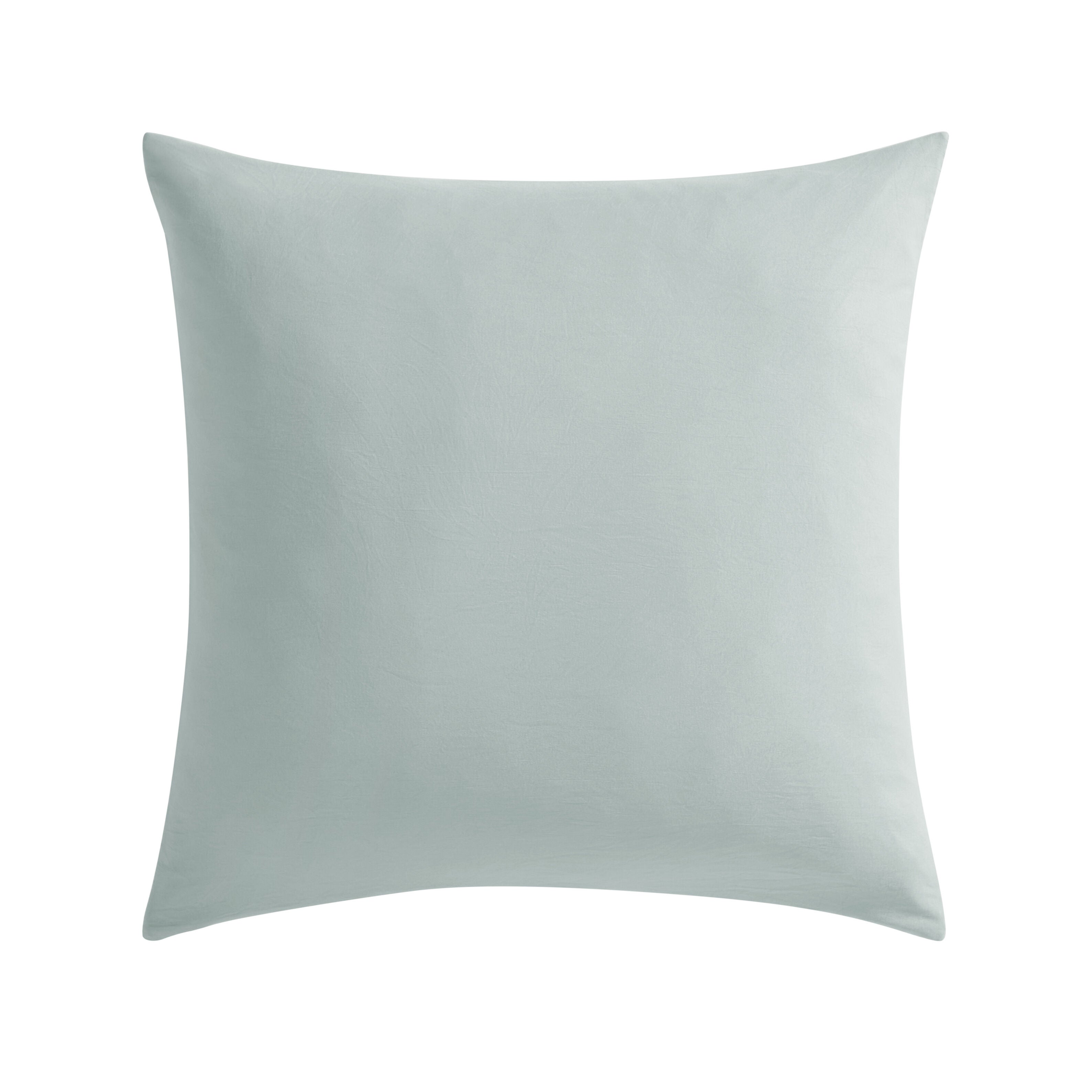 STILLWATER 20 inches SQUARE QUILTED DECORATIVE THROW PILLOW, AQUA, on-hover image number 1