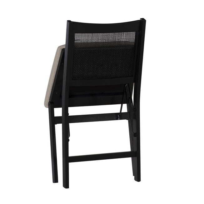 Beaux Cane Back Black Folding Chair Folding Dining Chairs, , alternate image number 9