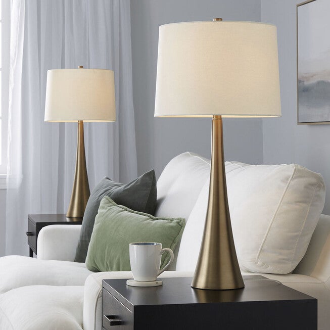 Diana 29.5 inches Metal Table Lamp - Set Of 2, , alternate image number null