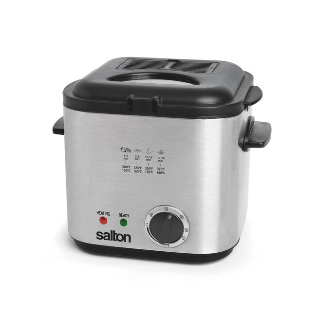 Compact Deep Fryer 1L/Qt, STAINLESS STEEL, hi-res image number null