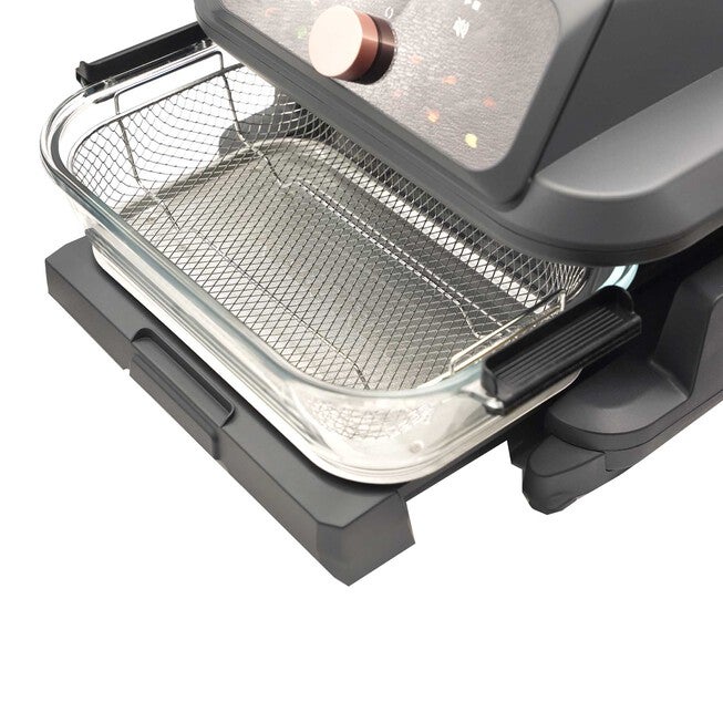 Livwell 6 Quart Glass Container Air Fryer, MATTE GREY, alternate image number 2