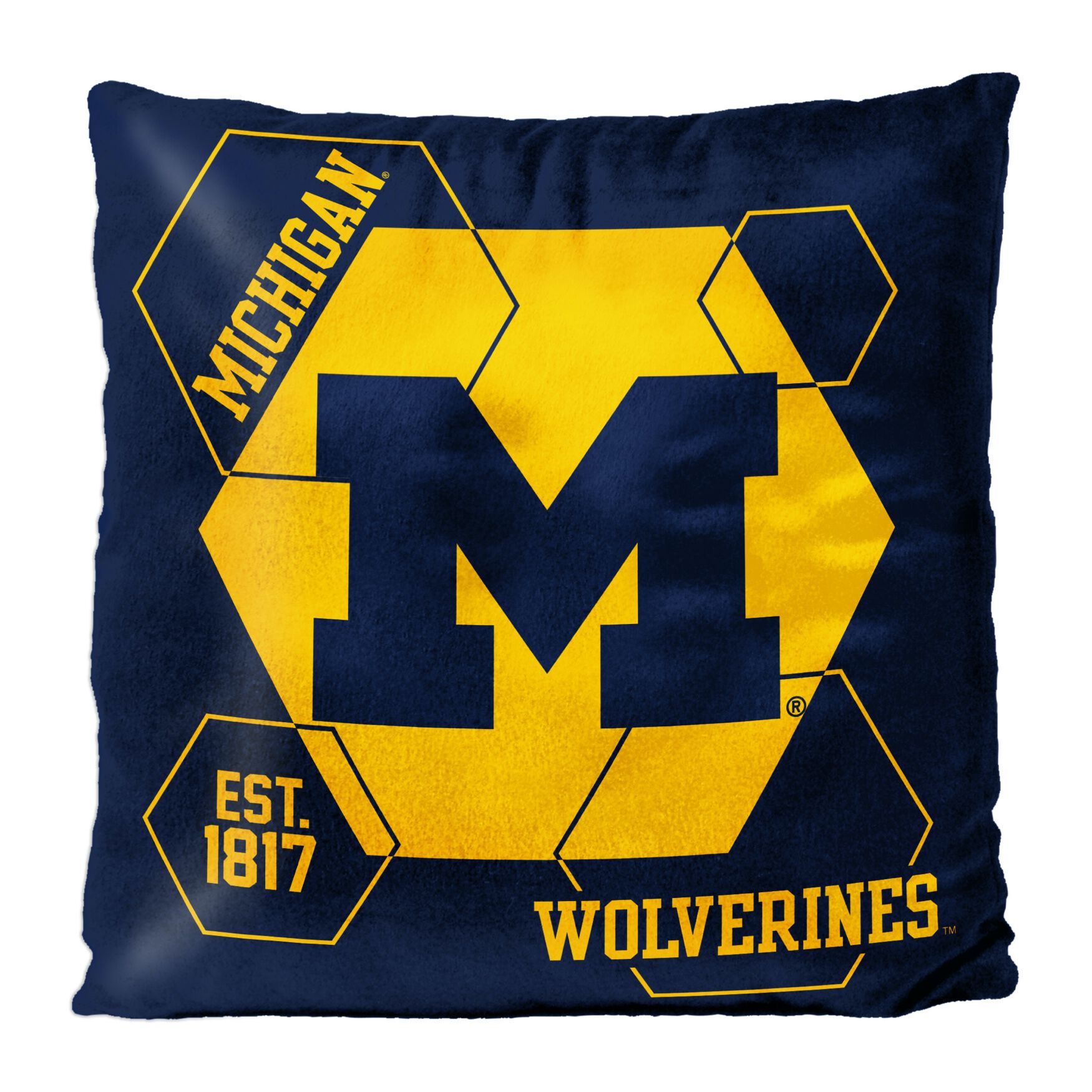 Michigan Connector Velvet Reverse Pillow, MULTI, hi-res image number 0