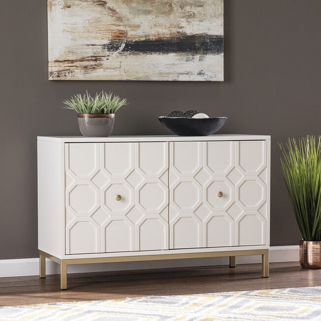 Gramdlynn Two Door Accent Cabinet, WHITE, hi-res image number null