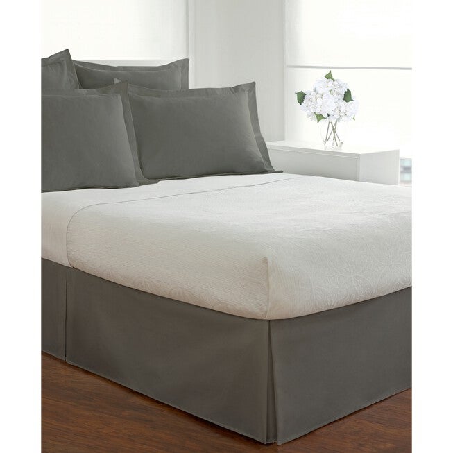 Fresh Ideas Poplin Tailored Bed Skirt, , on-hover image number 1