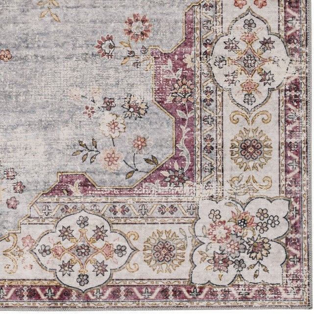 Washable Lennox Pale Blue/Ivory Rug, , alternate image number null