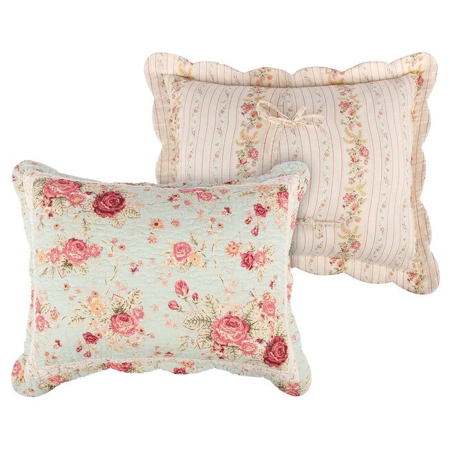 Antique Rose Quilt And Pillow Sham Set, , alternate image number null