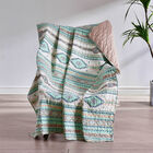 Phoenix Turquoise Throw Blanket, TURQUOISE, hi-res image number null