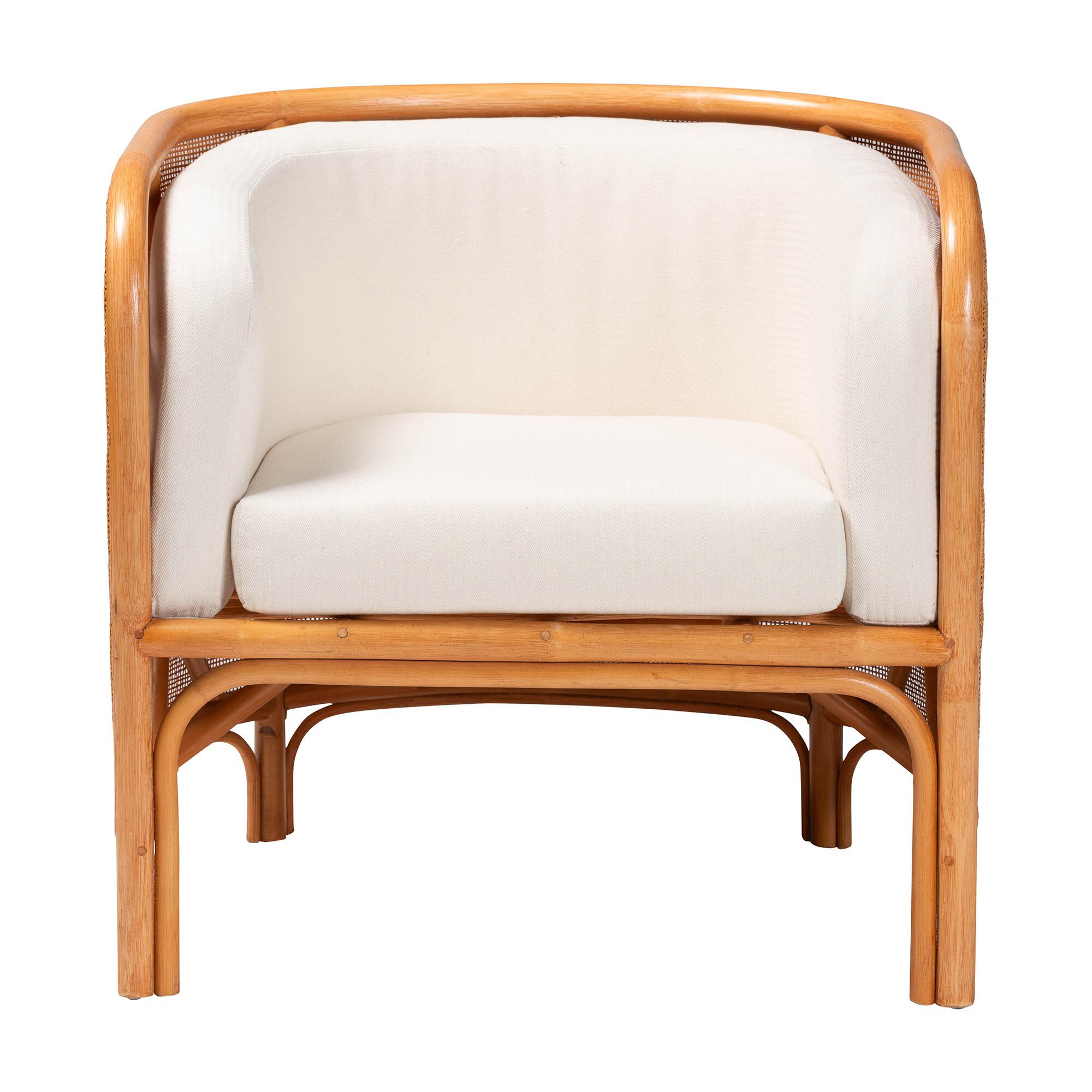 Bandung Bohemian Light Honey Rattan Accent Chair, LIGHT, alternate image number 2