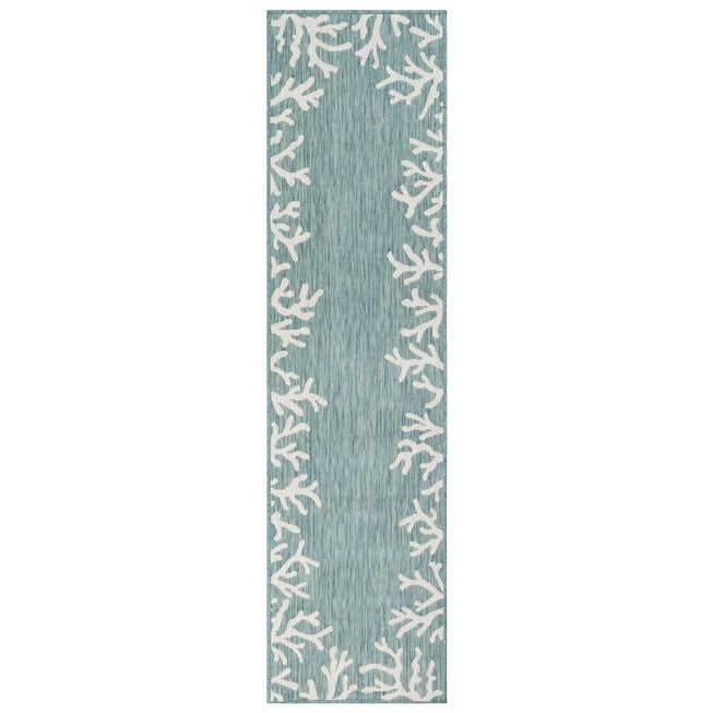 Liora Manne Carmel Coral Border Indoor/Outdoor Rug 23 inchesX7 feet 6 inches, , alternate image number 3