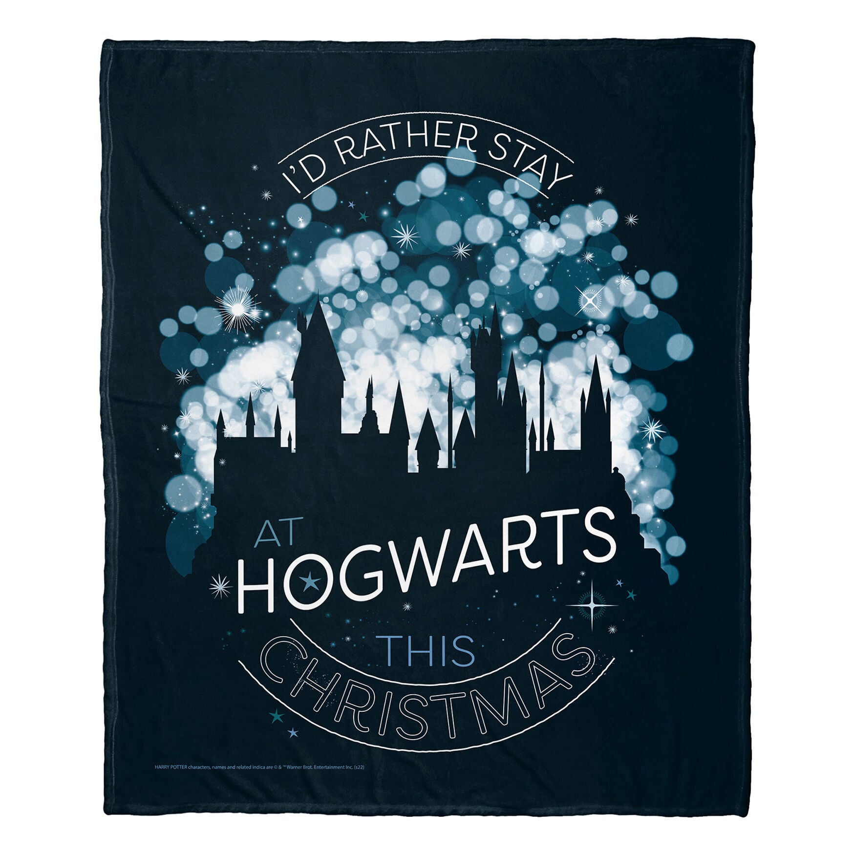 Wb Harry Potter Hogwarts This Christmas Silk Touch Throw, , on-hover image number 1