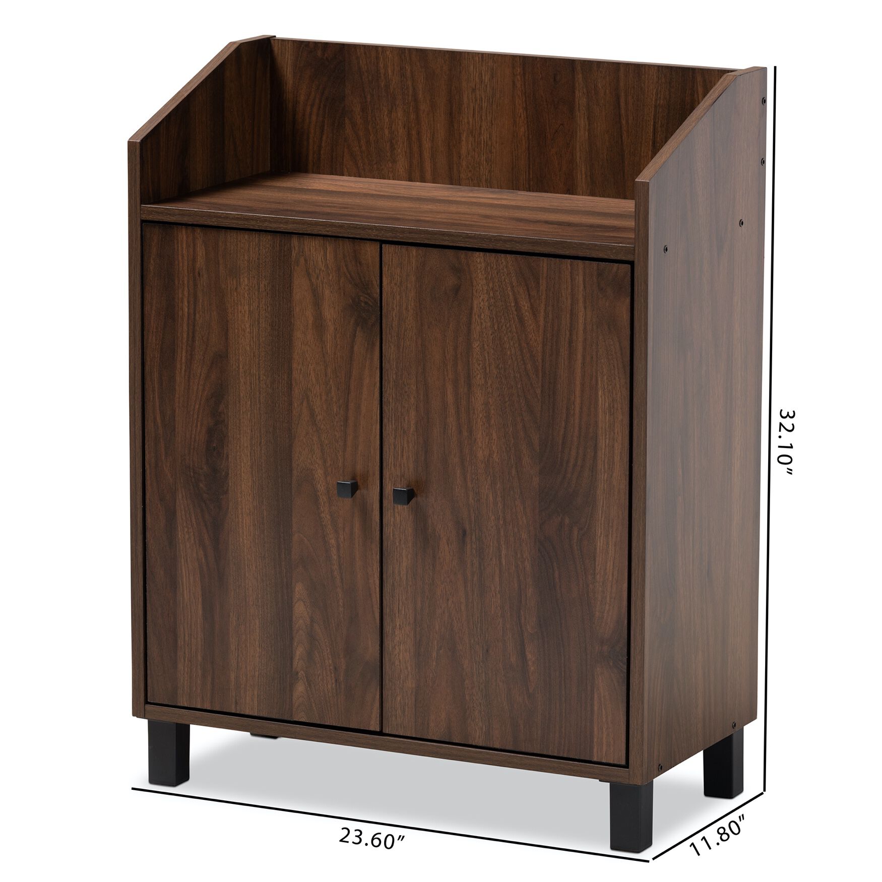Rossin 2-Door Top Shelf Wood Entryway Shoe Storage Cabinet Furniture, , alternate image number 8