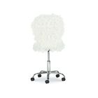 Fulton Faux Flokati Office Chair White, , alternate image number 9