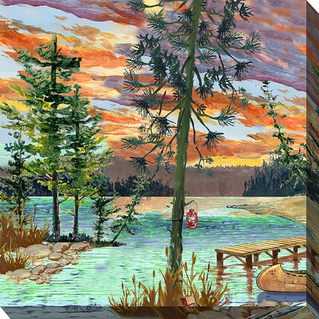 SUMMER CAMP OUTDOOR ART 24X24, MULTI, hi-res image number null