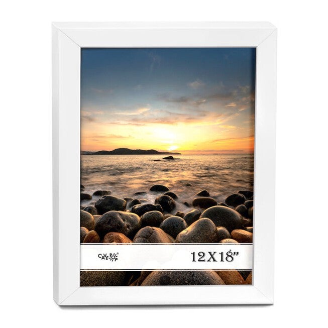 Black Wood Picture Frame With Polished Plexiglass, WHITE, hi-res image number null