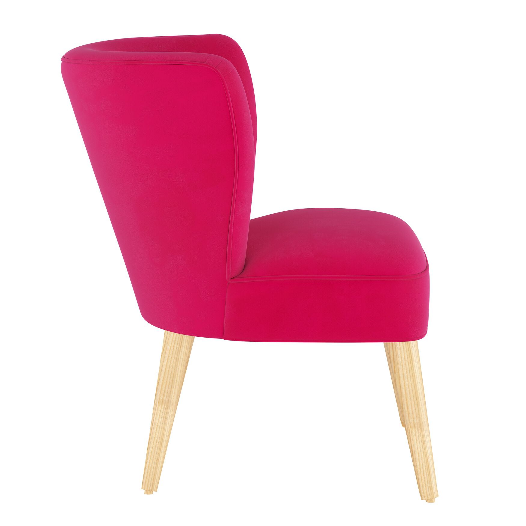 Velvet Curved Arm Chair, , alternate image number 2