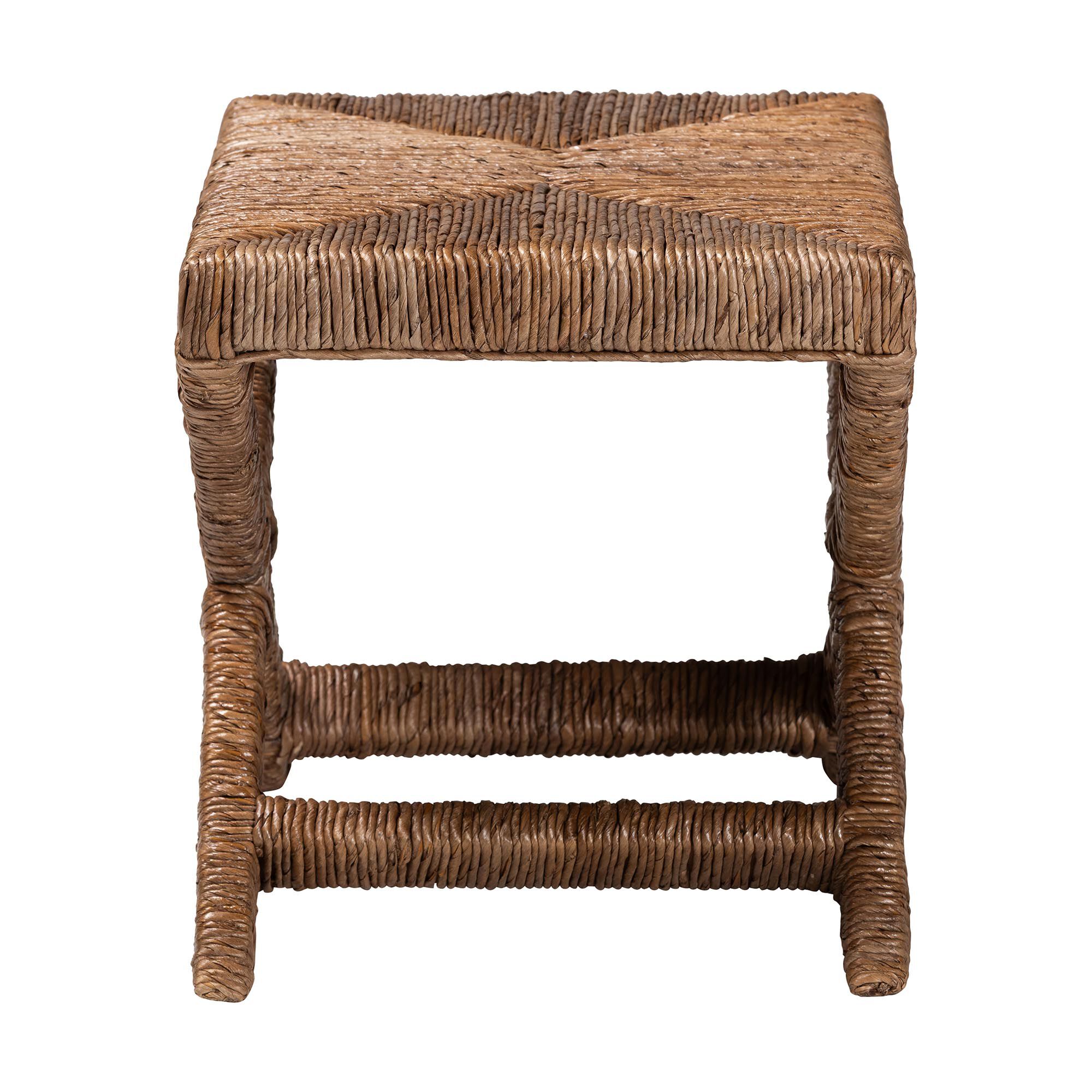 Alda Woven Seagrass Ottoman, NATURAL, alternate image number 3