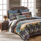 Black Bear Lodge Quilt And Pillow Sham Set, , alternate image number null