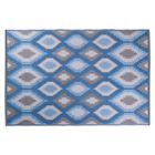 Blue Ikat Outdoor Rug 4X6 Ft Floor Coverings, , on-hover image number null