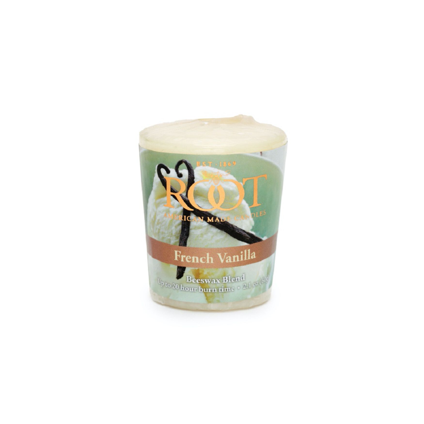 French Vanilla Scented Votive Candle, Set 3, , on-hover image number 1