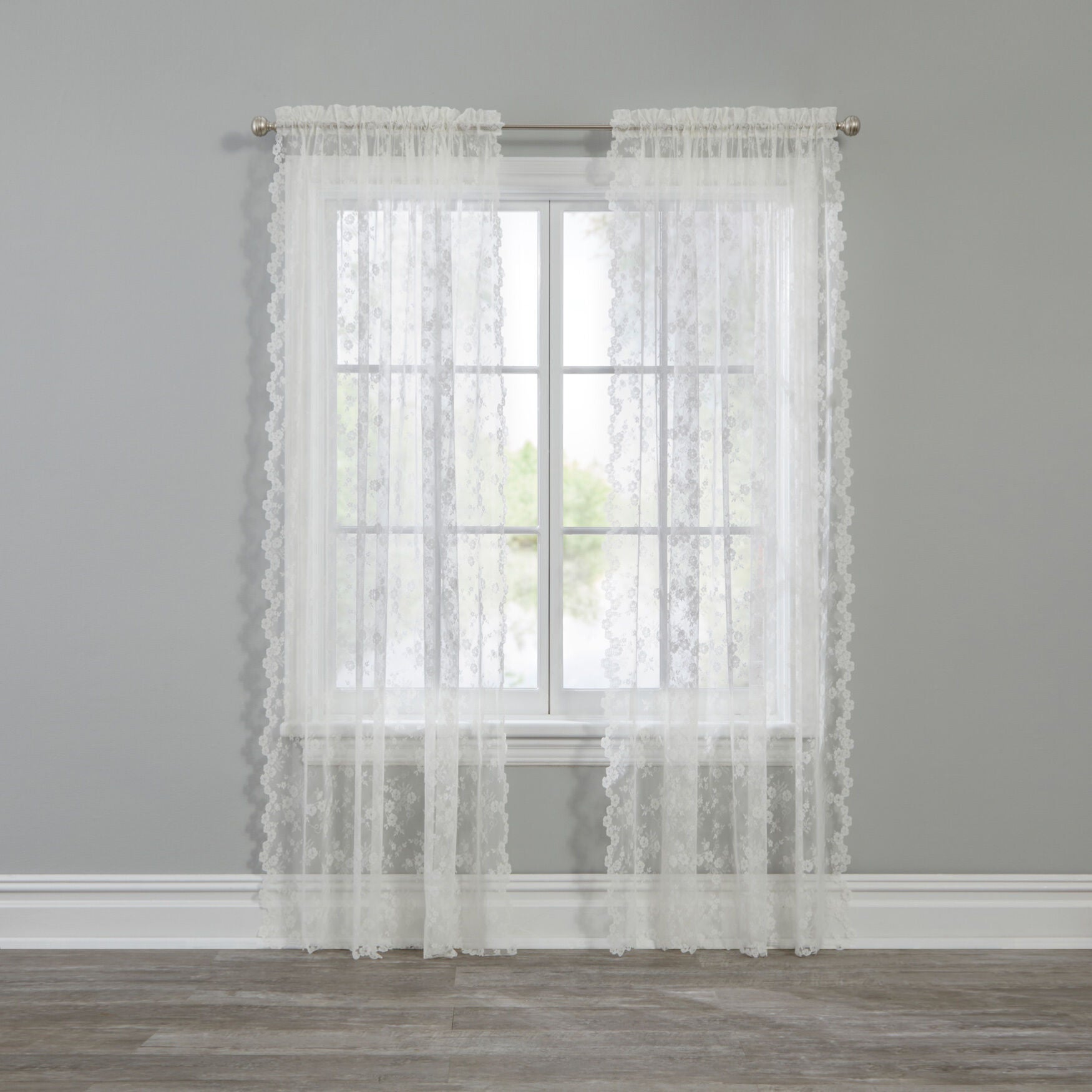 Petite Fleur Lace Panel, IVORY, hi-res image number 0