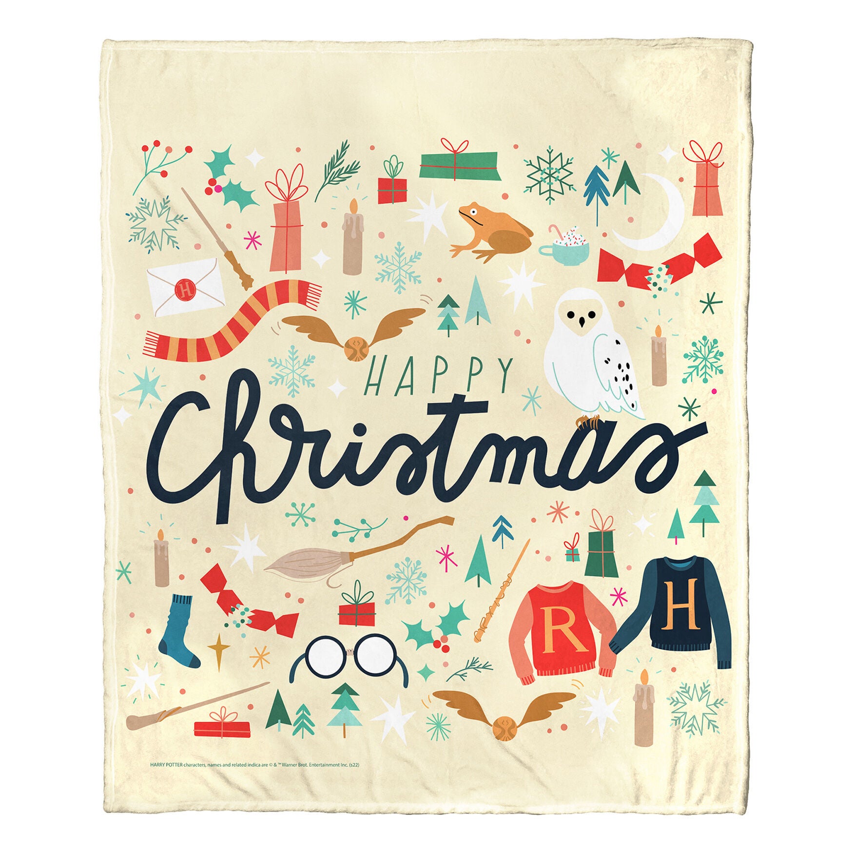 Wb Harry Potter Everything Happy This Chirstmas Silk Touch Throw, , on-hover image number 1