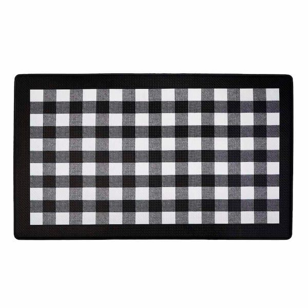 Buffalo Check 18-in. x 30-in. Anti Fatigue Mat, BLACK, hi-res image number 0