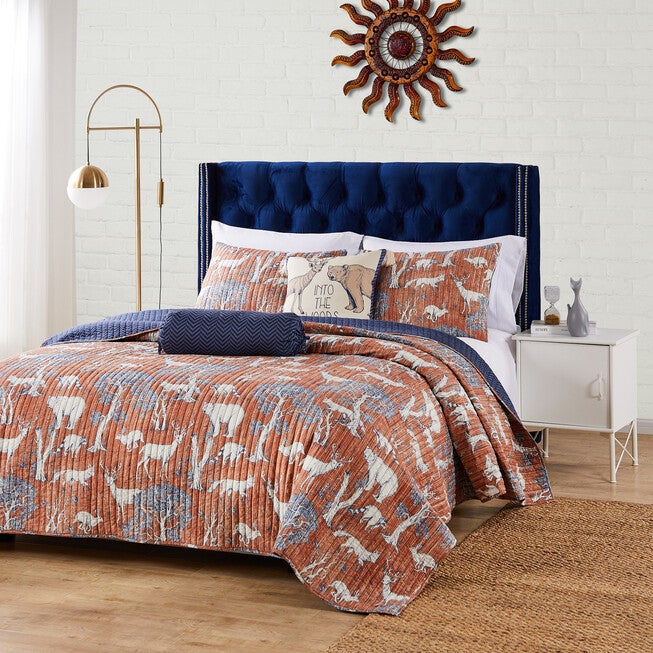 Menagerie Saffron Quilt Set, , on-hover image number 1