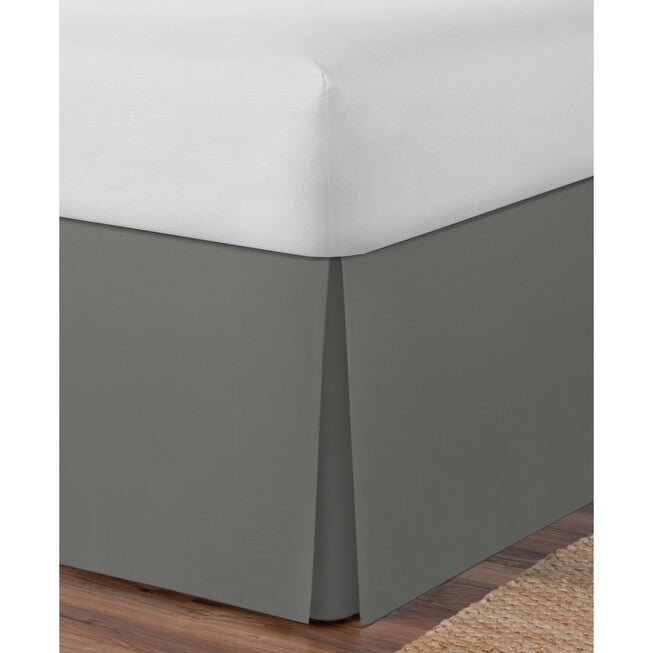 Space Maker Extra-Long 21 inches Drop length Silver Bed Skirt, , on-hover image number 1