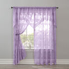 Ella Floral Lace Panel with Attached Valance, LILAC, hi-res image number null