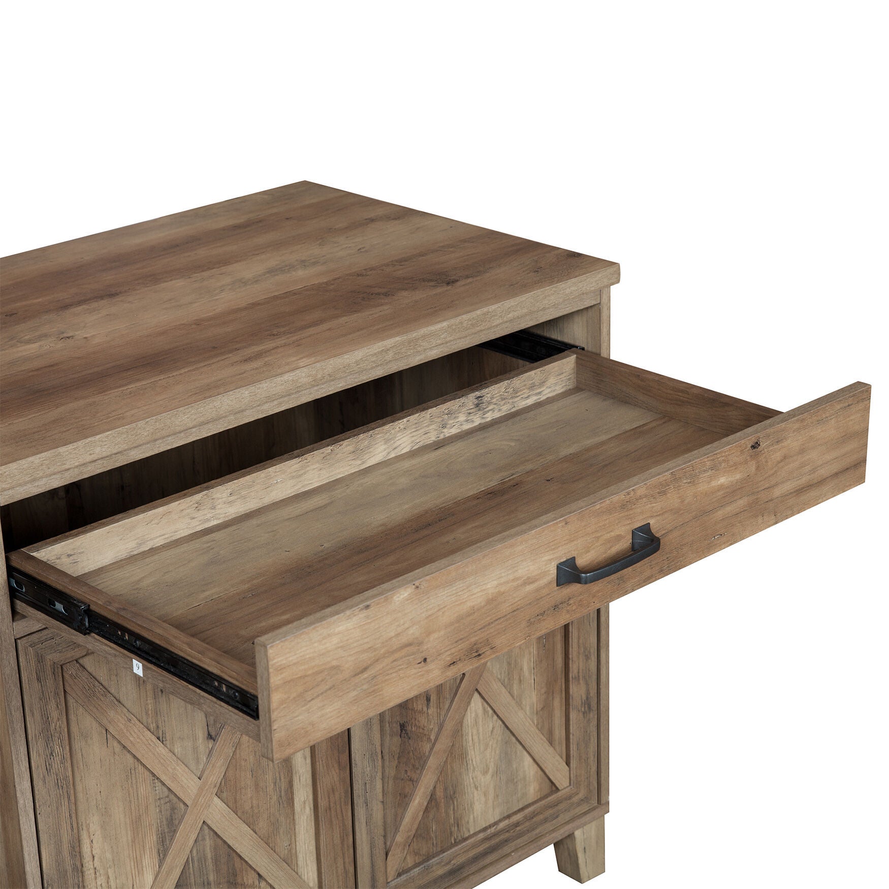 Oxford Rustic Oak Laptop Credenza, , alternate image number 6