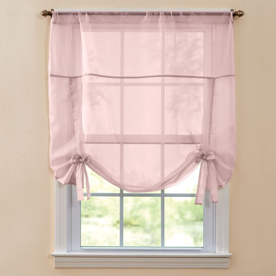 BH Studio Sheer Voile Tie-Up Shade, PALE ROSE, hi-res image number null