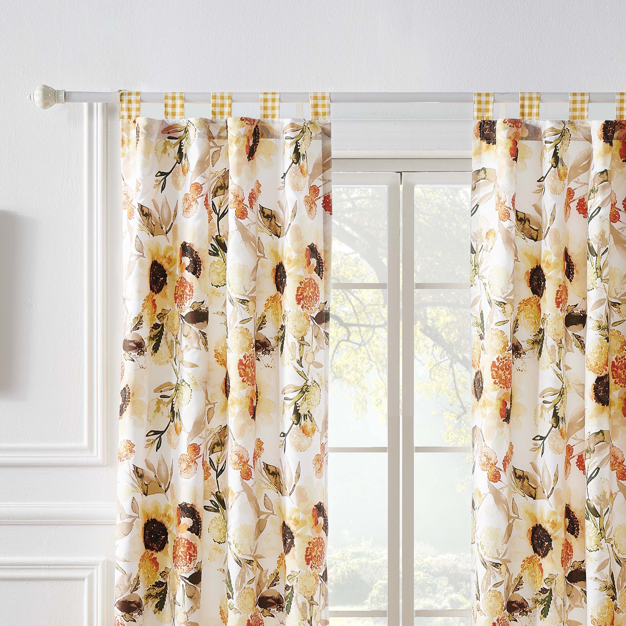 Somerset Window Curtain Panels, Set of 2, 84 inches, GOLD, hi-res image number 0