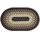 Alpine Braid Collection Reversible Indoor Area Rug, 60" x 96" Oval in Better Trends, CHOCOLATE STRIPE, hi-res image number null