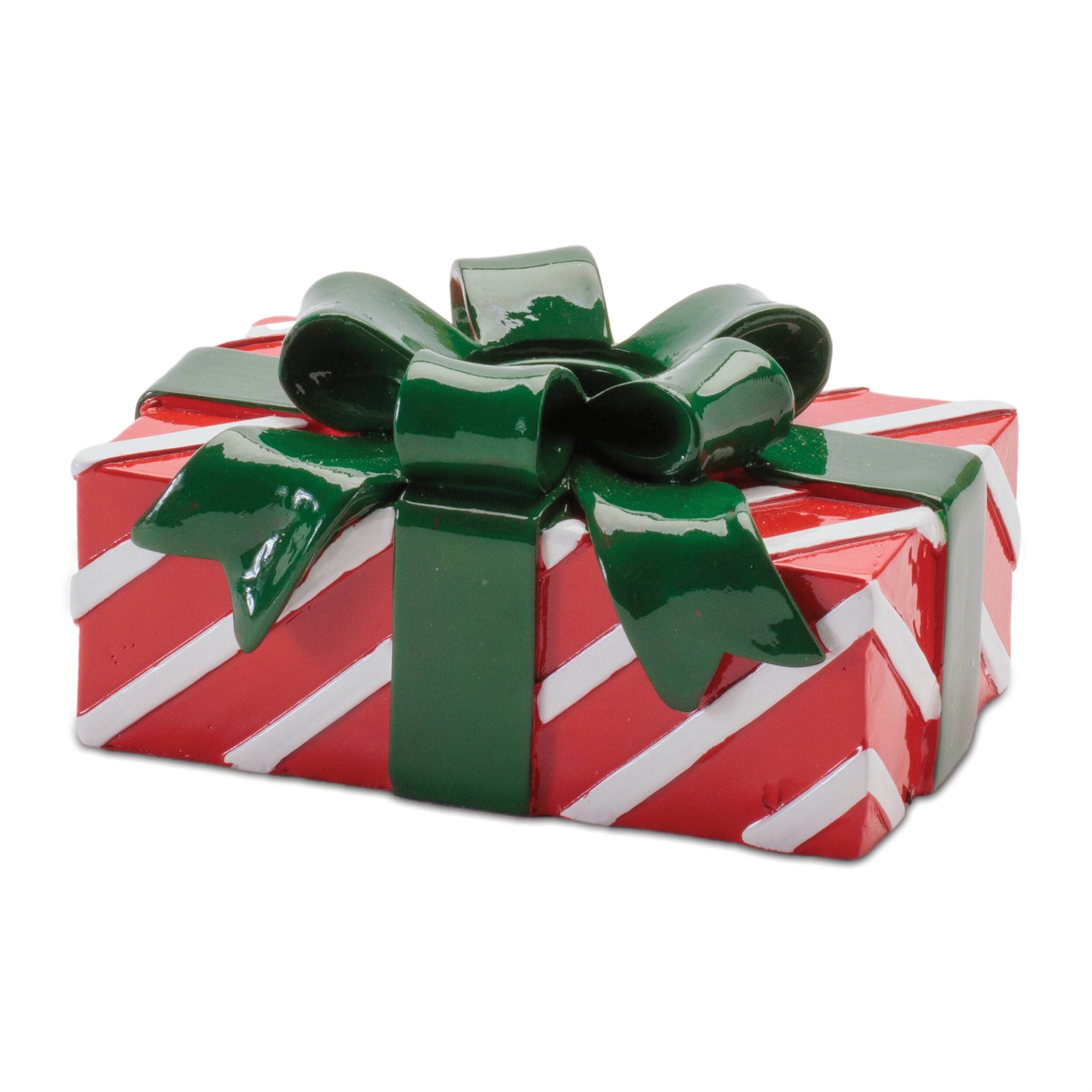 Holiday Present with Taper Candle Holder (Set of 3), RED WHITE GREEN, alternate image number 3