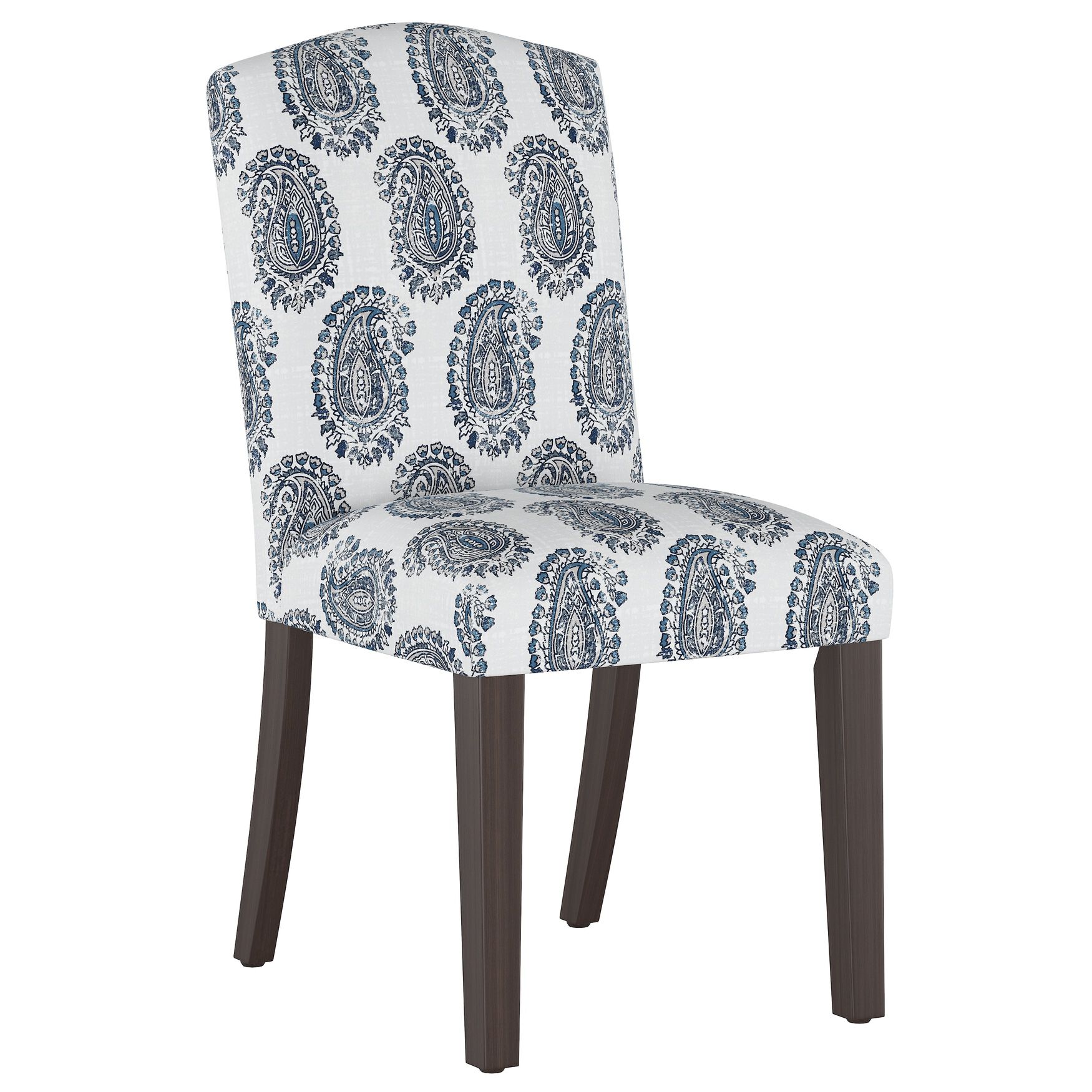 Block Paisley Back Dining Chair, PAISLEY NAVY, hi-res image number 0