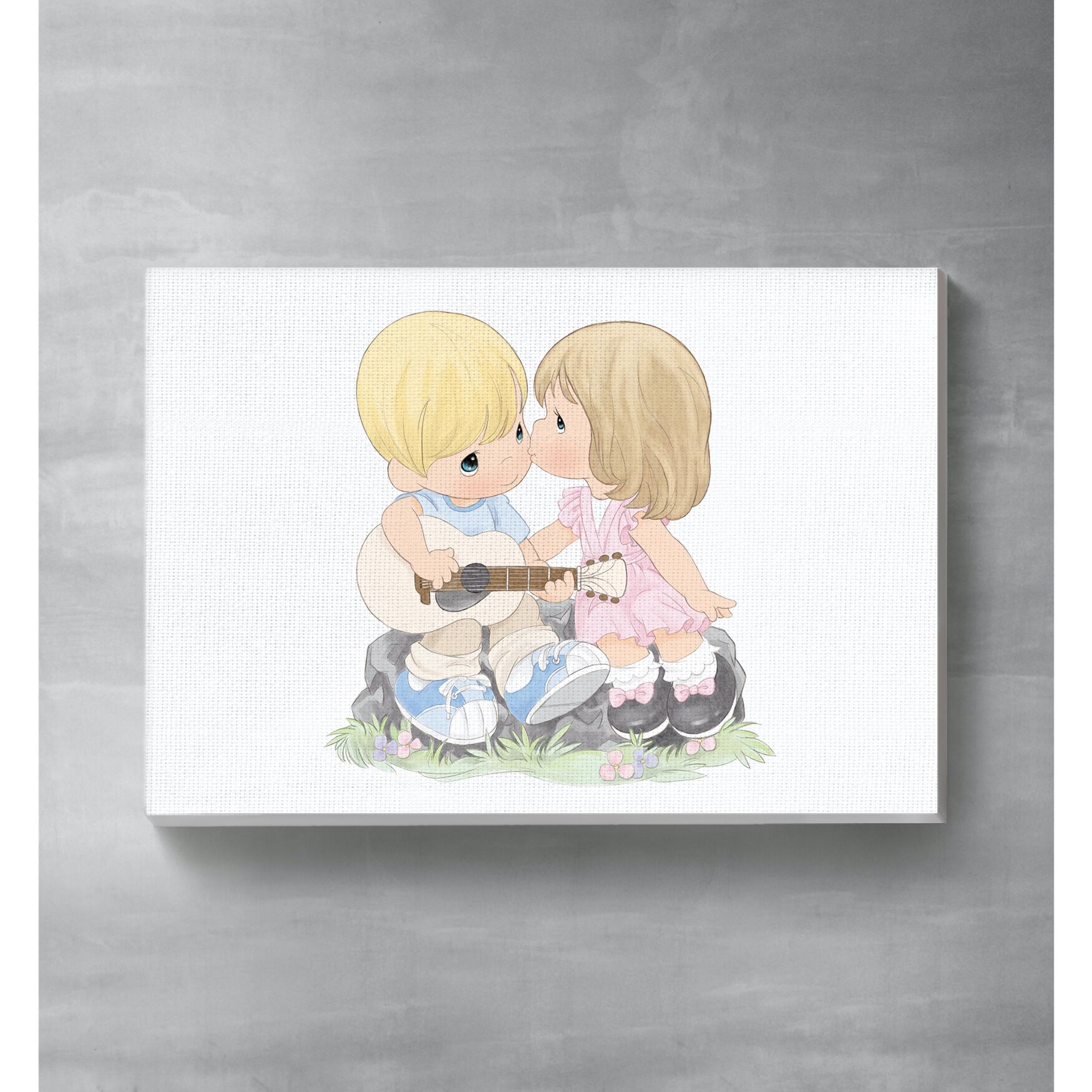 First Kiss Canvas Wall Art, O, hi-res image number 0