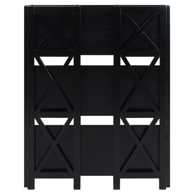 Montego 3-Shelf Folding Bookcase -Black, , alternate image number null