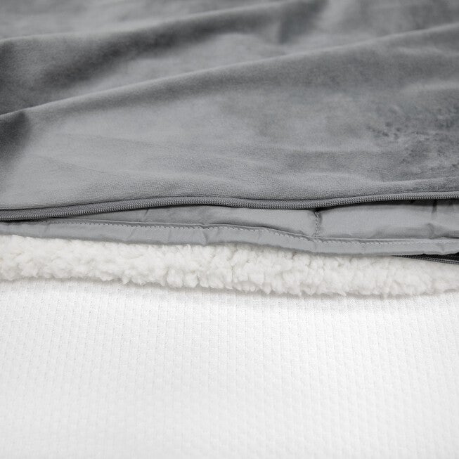SensorPEDIC Serenity 15lb. Weighted Blanket with Removable Cover with Sherpa and Plush Fabrics, , alternate image number 5
