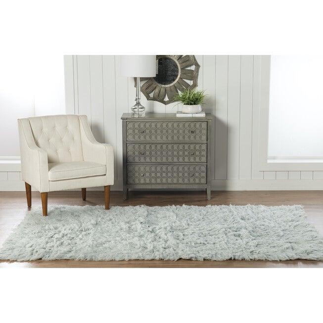 Flokati Light Grey Rug, , alternate image number 5