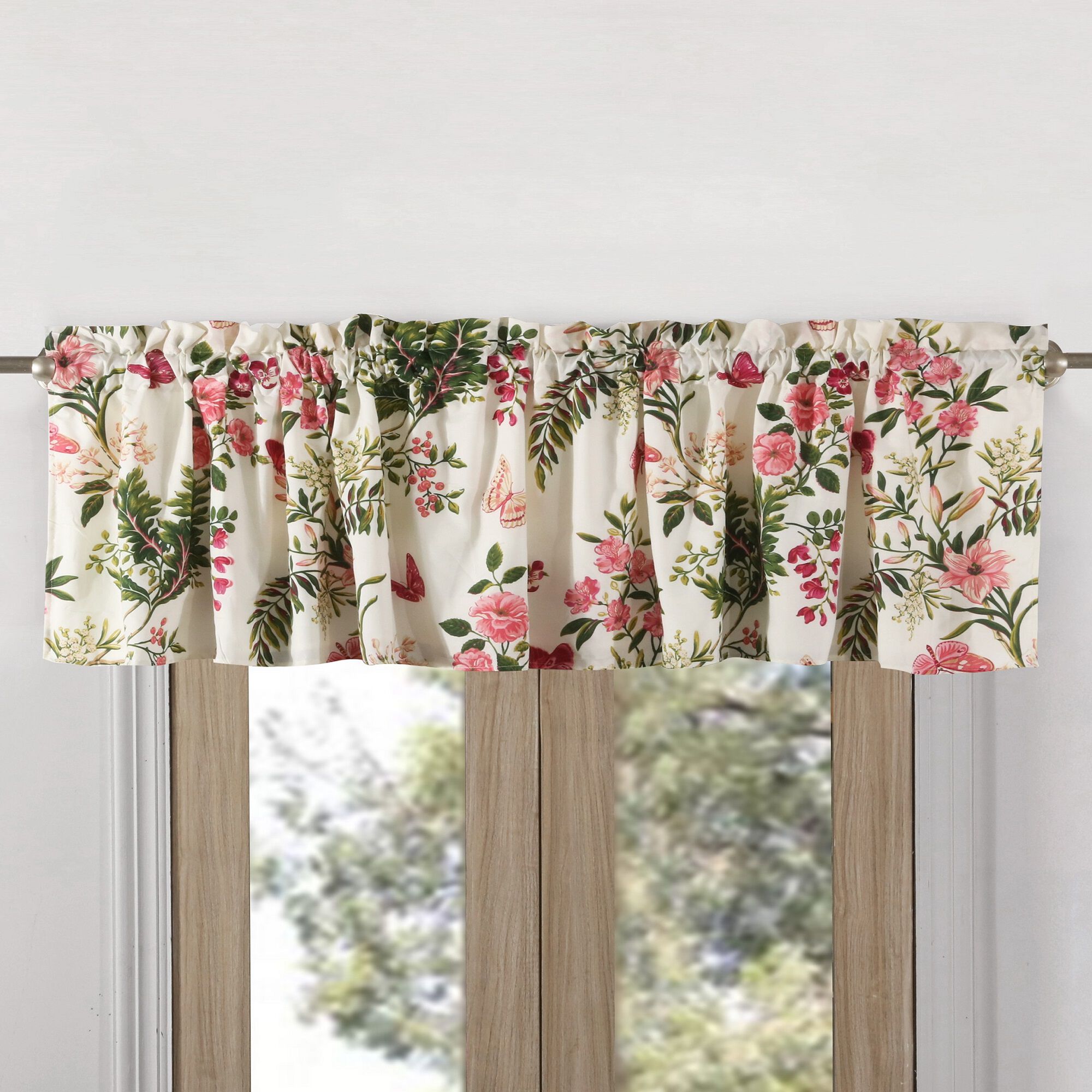 Butterflies Window Valance Curtains, MULTI, alternate image number 2