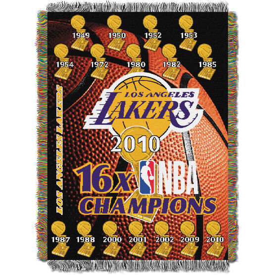 Lakers Commemorative Series Throw, MULTI, hi-res image number null