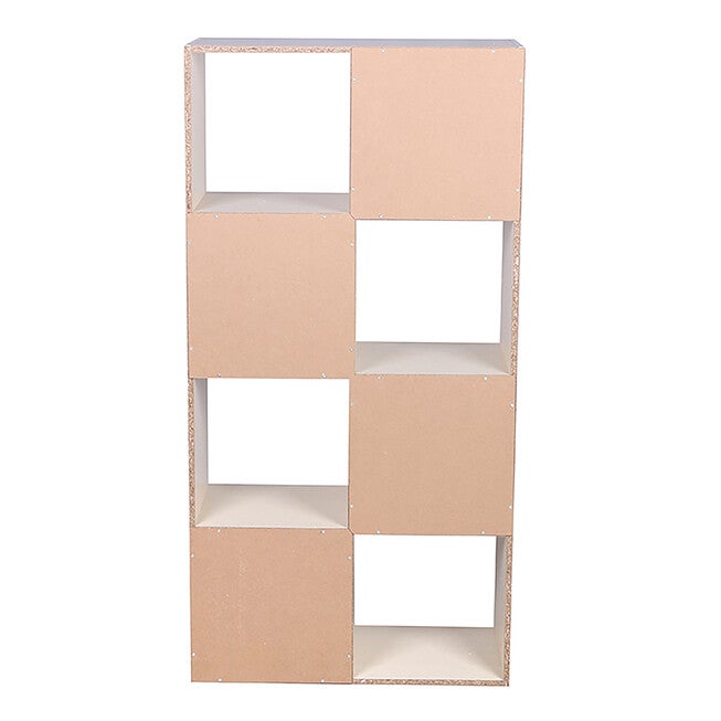 Home Basics Open and Enclosed 8 Cube MDF Storage Organizer Espresso, , alternate image number 2