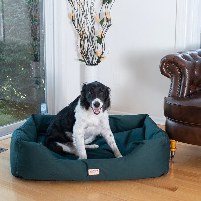 Bolstered Dog Bed, Anti-Slip Pet Bed, Laurel Green, X-Large, , alternate image number 5
