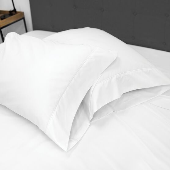 SensorPEDIC Ice Cool 400 Thread Count Cotton-Rich White Sheet Set, , alternate image number null