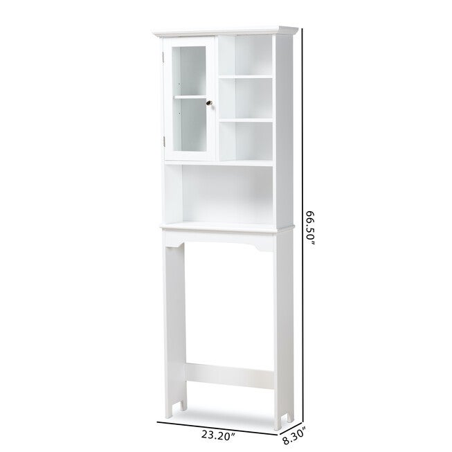 Campbell Wood Over The Toilet Bathroom Storage Cabinet Furniture, , alternate image number null