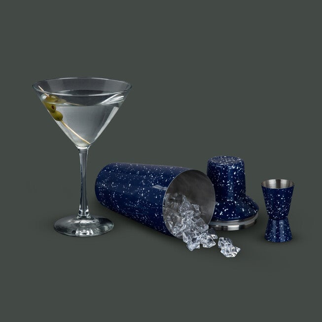 Enamel Cocktail Shaker And Jigger Set, , alternate image number 4