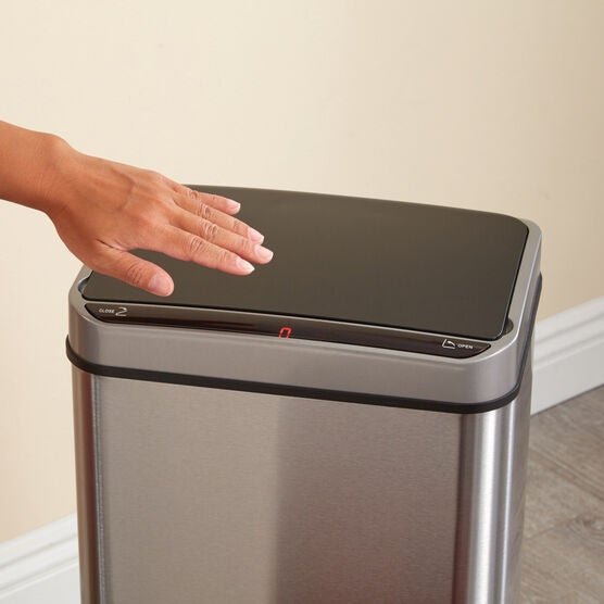 50-Lt. Tall Motion Sensor Trash Can, , alternate image number null